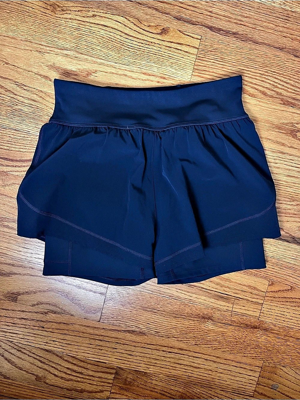 Spanx Skort Athletic Shorts Blue Medium